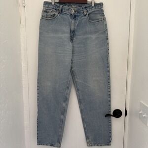 LEVI'S 560 Jeans Womens 14M Blue Red Tab Loose Fit Straight Leg 2000s Streetwear